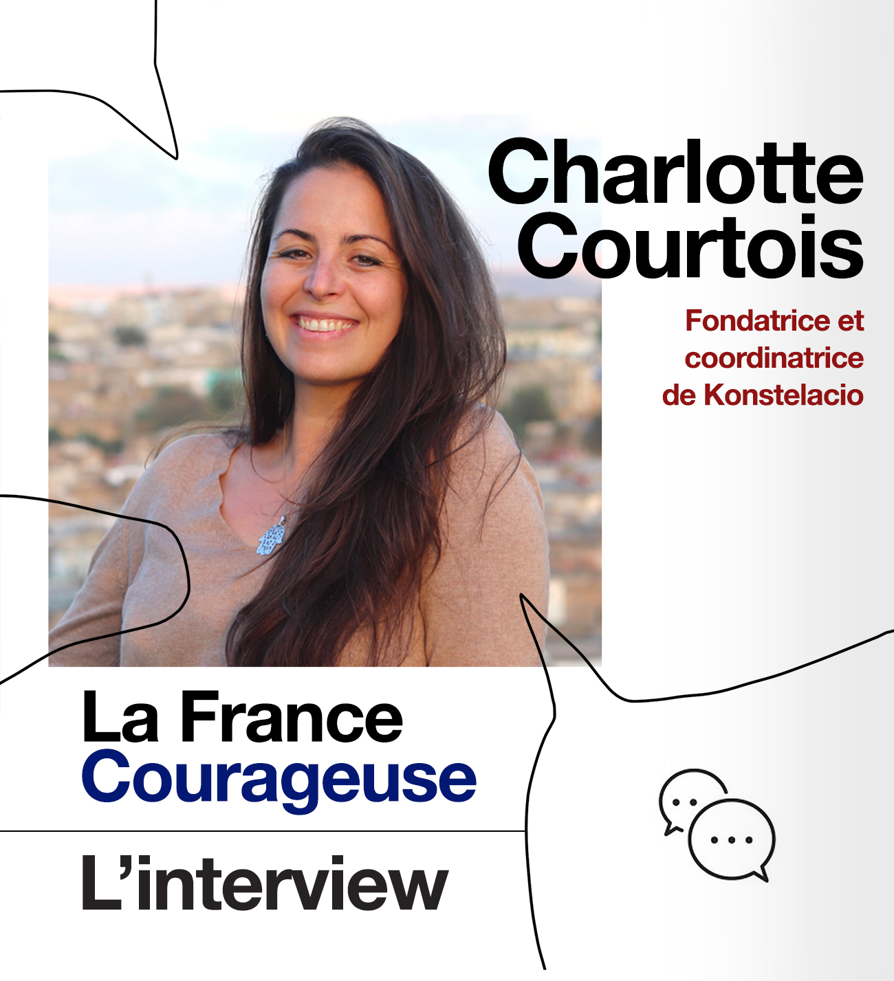 Visuel Interview Charlotte Courtois La France Courageuse podcast