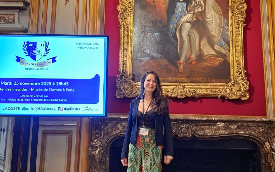 Aux Invalides, réception du Trophée Engaged for Positive Impact de Neoma Alumni